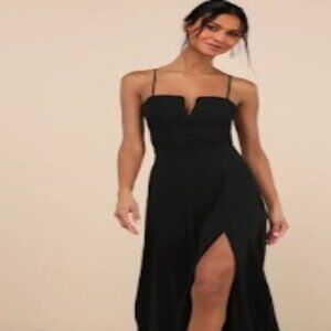 Sweeney Black Sleeveless Maxi Dress